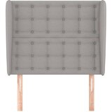  Uzglavlje s ušima svjetlosivo 83 x 23 x 118/128 cm od tkanine | shoptok.hr