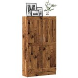 vidaXL Knjižna omara starinski les 82,5x30,5x150 cm inženirski les | Shoptok.si