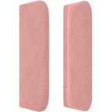  Vzglavje z ušesi roza 183x16x78/88 cm žamet, (20952635) | Shoptok.si