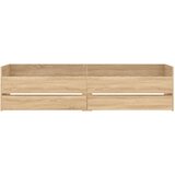  Okvir kreveta s ladicama boja hrasta 75 x 190 cm za jednu osobu | shoptok.hr