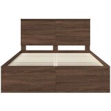 Konstrukcija postelje z vzglavjem Rjav hrast 140 x 200 cm, (5000104312) | Shoptok.si