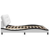  Okvir kreveta s LED-om bez madraca Hvar bijelo-crni 200 x 200 cm | shoptok.hr