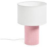 Kave Home Bijela/svijetlo ružičasta dječja stolna lampa Bianella – Cijene