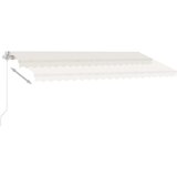  Tenda na ručno uvlačenje s LED svjetlima 400 x 350 cm krem | shoptok.hr