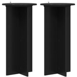  Stalak za biljke 2 pcs Crna 40 x 40 x 80 cm Konstruirano drvo | shoptok.hr