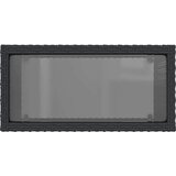  Vrtni stol sa staklenom pločom crni 58x27 5x55 cm od poliratana | shoptok.hr