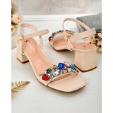 Resti Women's Sandals on a post with crystals Osdar | Shoptok.si