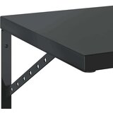 vidaXL Zidne police 2 kom 100 x 40 cm crne nehrđajući čelik | shoptok.hr