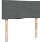 vidaXL Box spring postelja z vzmetnico temno siva 120x190 cm blago | Shoptok.si
