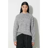 Samsoe Samsoe Vuneni pulover za žene, boja: siva, topli
