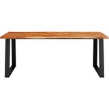  Blagovaonski stol sa živim rubom 200x90x75 cm od drva bagrema | shoptok.hr