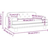  Dječja fotelja Siva 70 x 45 x 30 cm Umjetna koža | shoptok.hr