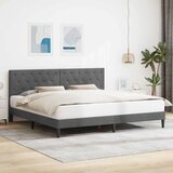  Okvir za krevet Tamnosiva 180 x 200 cm Baršun - Tamnosiva 180 x 200 cm | shoptok.hr