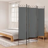 vidaXL Paravan 5-delni antracit 200x200 cm blago Cene