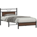  Posteljni okvir brez vzmetnice hrast 100x200 cm inženirski les, (21829223) | Shoptok.si