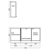 Flex-Well Kuhinjski Blok Brez Aparatov Wito, Bela | Shoptok.si