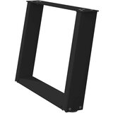 vidaXL noge kavne mizice u-oblika 2 kosa črna 70x(42-43)cm jeklo | Shoptok.si