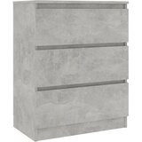  Komoda siva boja betona 60 x 35 x 76 cm od konstruiranog drva | shoptok.hr