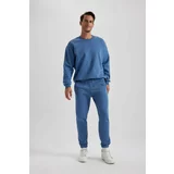 Defacto Standard Fit Rib Hem Thick Sweatshirt Fabric Sweatpants