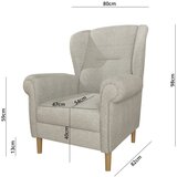 Ropez Bež fotelj z naslonom Swan – | Shoptok.si