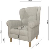 Ropez Bež wing fotelja Swan – | shoptok.hr