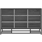 vidaXL Klop za čevlje siva sonoma 84x40x53,5 cm inž. les in kovina | Shoptok.si