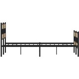  Metalni okvir kreveta bez madraca boja hrasta sonome 140x190 cm | Eponuda.ba