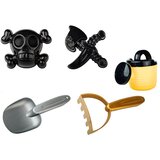 Molarem Home Gusarski set za pijesak - kanta s poklopcem-cjedilom, kanta za zalijevanje, kalup, grablje i lopatica | shoptok.hr