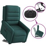  Električni naslonjač na podizanje tkanina tamnozeleni | shoptok.hr