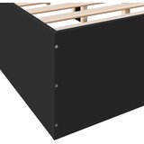  Okvir kreveta crni 120 x 200 cm od konstruiranog drva | shoptok.hr