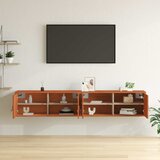  Ormar za Zid s policom Zidne 2 pcs Vosak smeđa 80 x 30 x 30 cm | shoptok.hr
