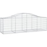  Lučne gabionske košare 13 kom 200x50x60/80 cm pocinčano željezo | shoptok.hr