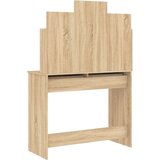 vidaXL Toaletna mizica z ogledalom sonoma hrast 96x39x142 cm | Shoptok.si