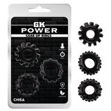  Prsten za penis Gear Up Rings, Crni Cene