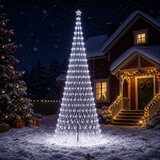  LED božićno drvce 230 LED lampica Višebojno Željezo Crna | shoptok.hr