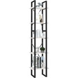 vidaXL Knjižna omara 5-nadstropna bela 40x30x175 cm borovina | Shoptok.si