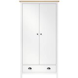 Furnova Garderobna omara z 2 vrati Hill bela 89x50x170 cm borovina, (21930309) | Shoptok.si