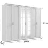 MID.YOU omara s klasičnimi vrati, bela | Shoptok.si