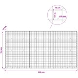  Gabion s žicom debljine 5 mm i mrežom 10x10 cm 300x30x150 cm | shoptok.hr