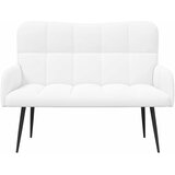 SOFA za dvije osobe Bijela 115 x 61 x 87 cm Tkanina | shoptok.hr