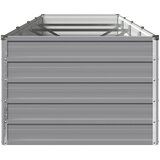  Povišeni vrtni krevet Siva 320 x 80 x 55 cm | shoptok.hr