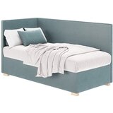 Ghado Plavi kutni dječji krevet s prostorom za odlaganje s madracem 90x200 cm Flexi - | shoptok.hr