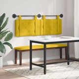  Držeće uzglavlje Zidne Žuta 150 x 55 x 5 cm Baršun - Žuta 140 cm bez LED | shoptok.hr
