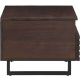 vidaXL Klubska mizica rjava 80x55x40 cm trden mangov les | Shoptok.si