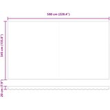  Skrovita tenda narančasta i smeđa 600 × 350 cm | shoptok.hr