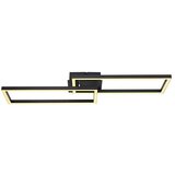 Globo LED stropna svjetiljka Tatjana (24 W, D x Š x V: 710 x 230 x 75 mm, Crna, Topla bijela) | shoptok.hr