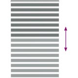 Zebra zavjesa tamno siva 145x230 cm Širina tkanine 140,9 cm Poliester | Shoptok.si