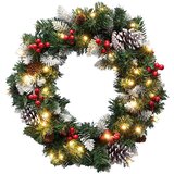  led božićni venac 35xLED/3xAA 8 funkcija prečnik 45 cm IP44 topla bela | Eponuda.com