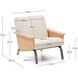 Kave Home Bež fotelja od šenila Amsen – | shoptok.hr