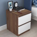  Noćni stočić WALNUT 46,8x35 cm braon/bela | Eponuda.com